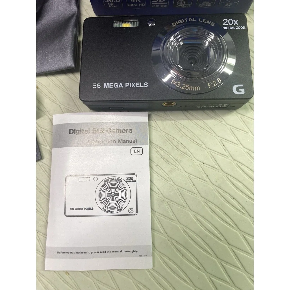Focusify Digital Camera 4K Ultra HD 56 MP with 32 GB SD Card - Ultimate Series